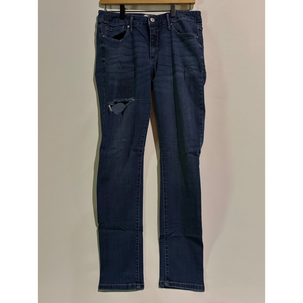 Vintage X America Dark Wash Denim Skinny Jeans Wonderland Size 12/31 Grunge